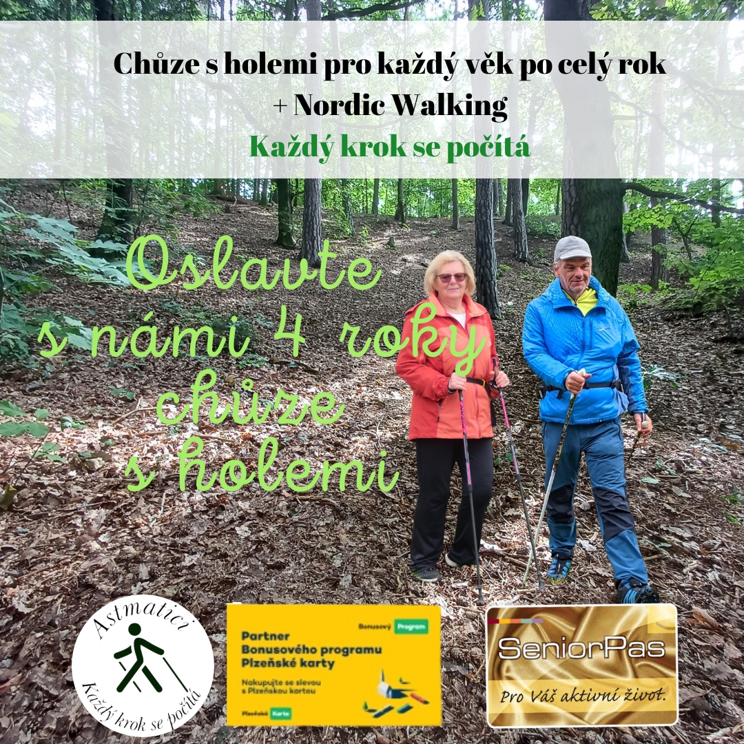 Oslavte s námi 4 roky chůze s holemi